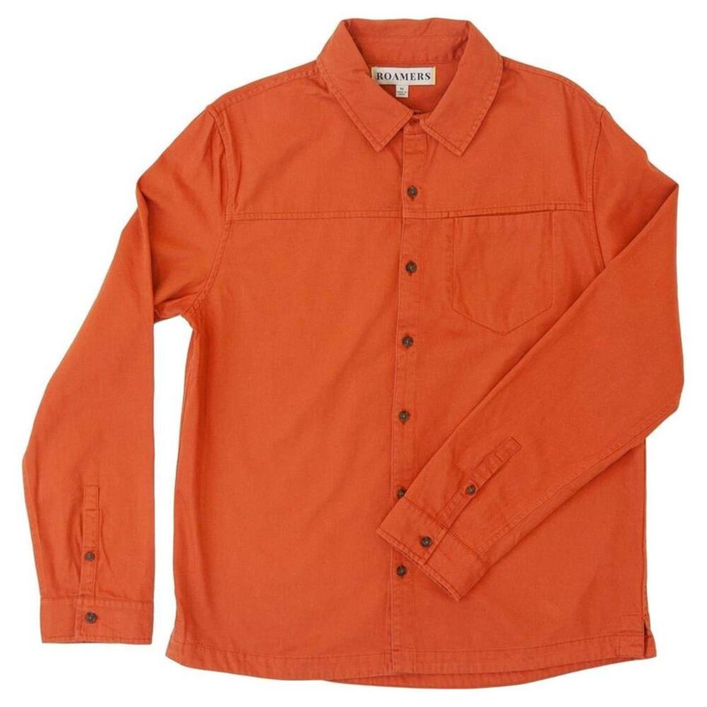Roamers Mens Chest Pocket Long-Sleeved Shirt / Sienna